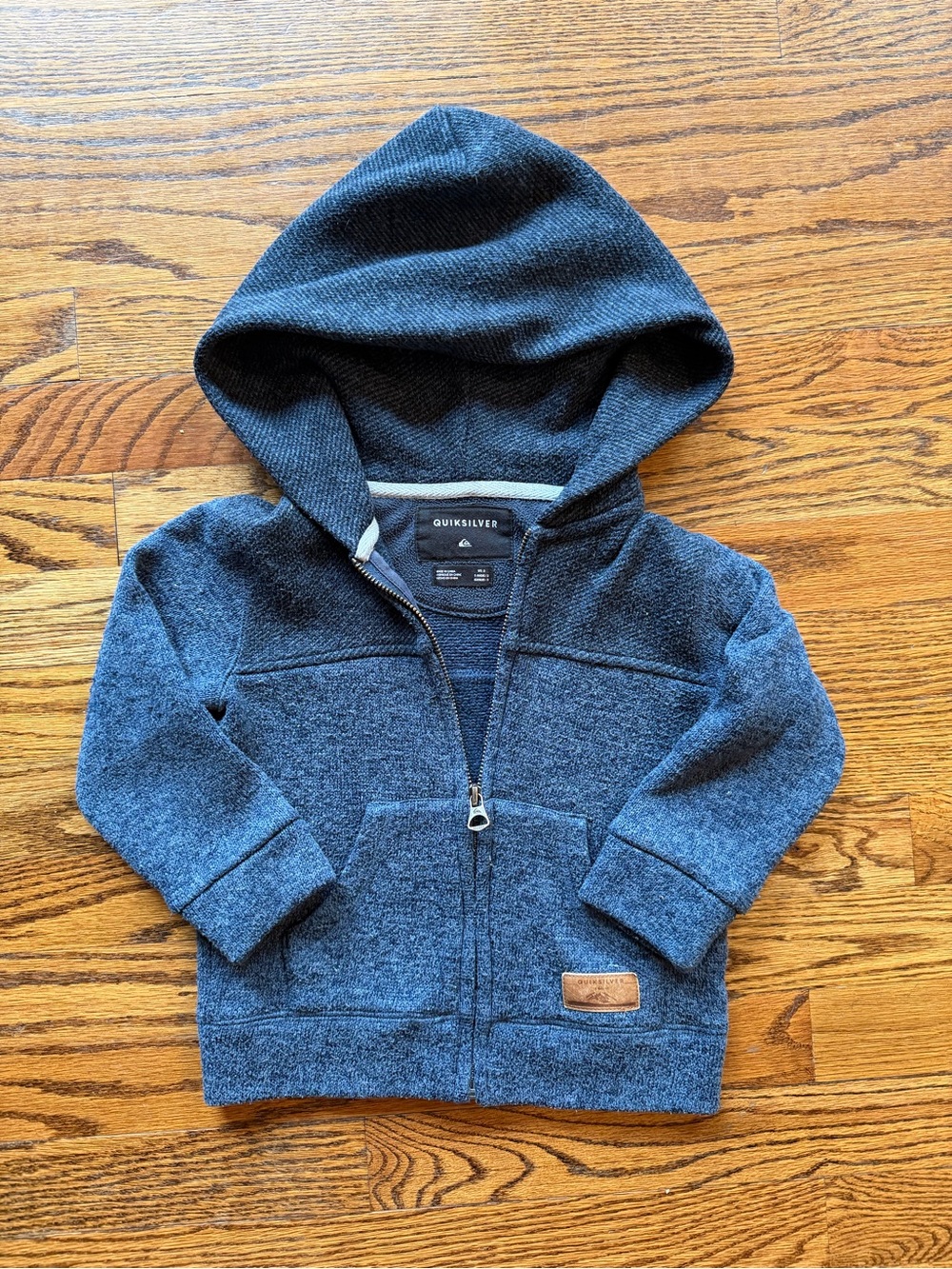Quiksilver Heather Navy Zip-Up Toddler Hoodie
